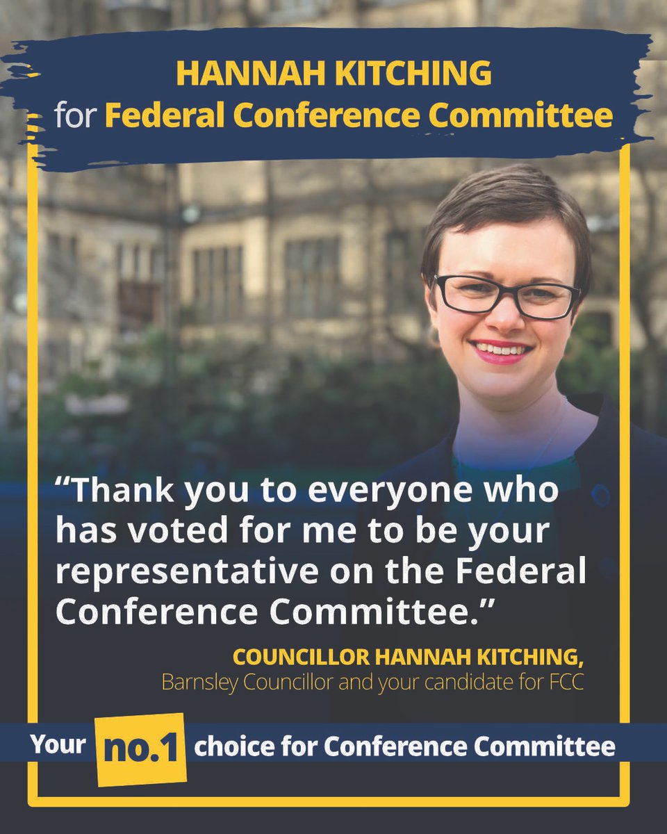 Delighted to report that I have been elected onto Federal Conference Committee!

Huge thanks to everyone who voted for me and congratulations to everyone who will be sitting on the committee with me 😁