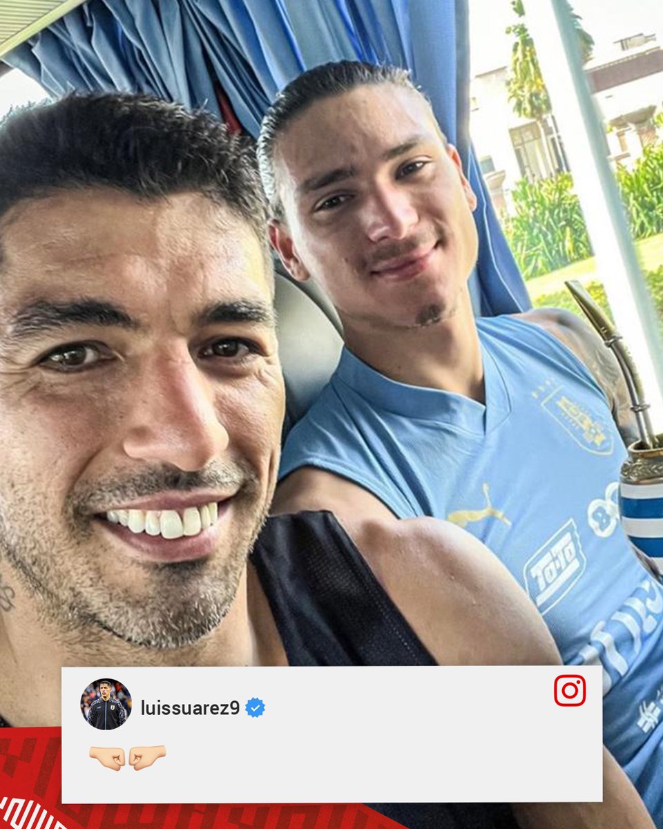 🇺🇾 @LuisSuarez9 x @Darwinn99 😁