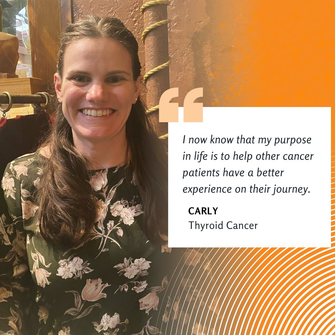 AscpChampions's tweet image. We asked our Patient Champions what they learned from their diagnosis and treatment. &quot;I now know that my purpose in life is to help other cancer patients have a better experience on their journey.&quot; - Carly #TheLabSavedMyLife