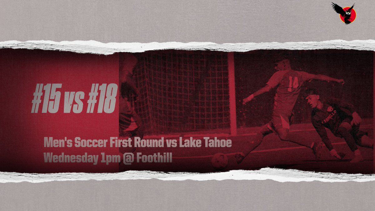Come out and support #15 Men's Soccer team take on #18 Lake Tahoe in the first round of playoffs! Game today 1pm