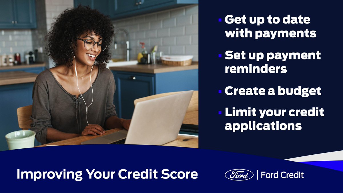 Welcome back to #Credit101 – today, we're talking about improving your credit. No matter where you're starting, here are a few good habits to help build your score. Learn more: ford.to/3hKDVHh #FinanceTip