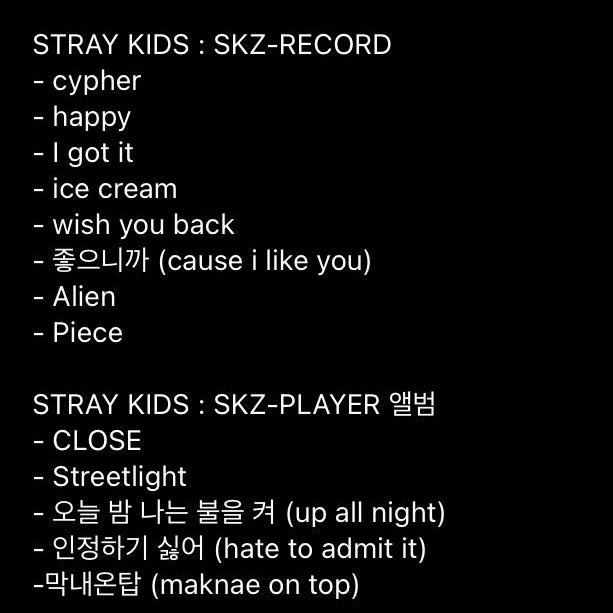 StrayKidsArgFC's tweet photo. 📰[INFO]
Se anunciaron las canciones que saldrán el próximo mes dentro del álbum SKZ-RECORD/PLAYER de @Stray_Kids 

#StrayKids #스트레이키즈 https://t.co/JAO6LVoci2