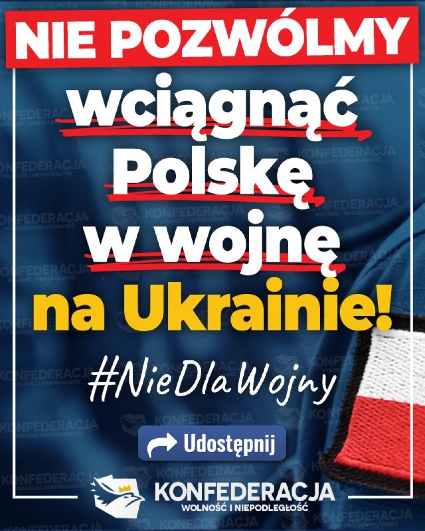 GrzegorzBraun_'s tweet photo. #NieDlaWojny 🇵🇱#StopUkrainizacjiPolski 🇵🇱#ŻebyPolskaByłaPolska 🇵🇱 https://t.co/TIsn8v1868