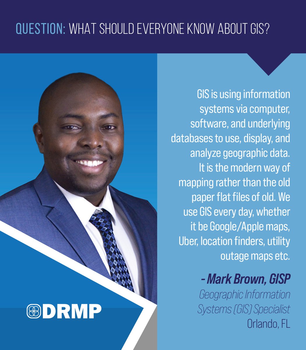 DRMPInc's tweet photo. Have you ever wondered—what exactly is GIS? Our GIS professionals are ready to map it out for you! To celebrate this year’s #GISDay, our talented experts are sharing insights into what they enjoy most about the service and need-to-know information. #DRMPDifference #BuildWithDRMP https://t.co/ECiOv65quN