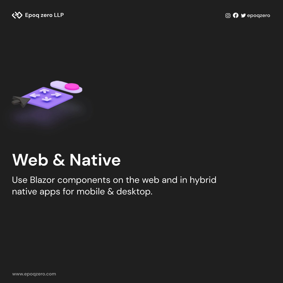 epoqzero's tweet photo. What's behind the hype for Blazor?
Blazor is a new client-side UI framework from the https://t.co/y7O4mm4pZW team. Its big selling point is the ability to write rich web UI experiences using HTML, CSS, and C# instead of JavaScript! https://t.co/l1OjuBxIIC