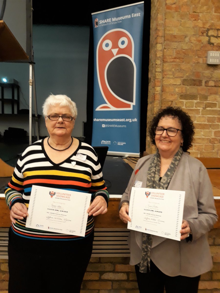 Saffron Walden Museum (@sw_museum) on Twitter photo Valued volunteers June Baker, Jenny Day & Ann Holloway, who have each been volunteering with us for 25yrs+ were awarded their Silver Owl certificates & badges for their long service at the SHARE Museums East conference in Ely on the 10th November. saffronwaldenmuseum.swmuseumsoc.org.uk/long-service-s… Valued volunteers June Baker, Jenny Day & Ann Holloway, who have each been volunteering with us for 25yrs+ were awarded their Silver Owl certificates & badges for their long service at the SHARE Museums East conference in Ely on the 10th November. saffronwaldenmuseum.swmuseumsoc.org.uk/long-service-s…