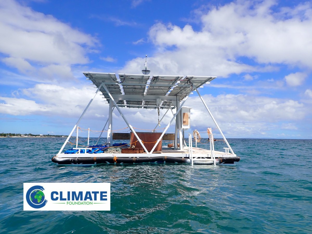 Delighted to report we have successfully launched our 6X7m #MarinePermaculture surface platform! Our platform is powered by marine solar &amp; will operate our 1000m2 deep cycling submersible seaweed platform.

A big thank you to all our supporters &amp; our fantastic 🇵🇭deployment team!