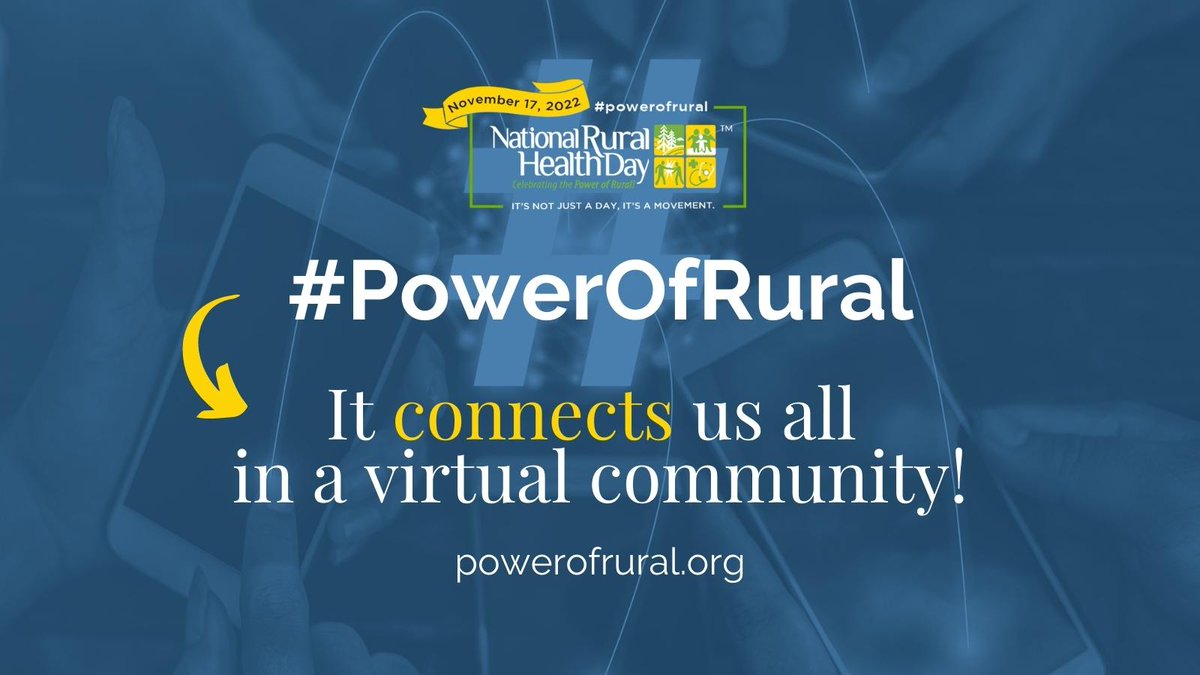 Happy National Rural Health Day! #powerofrural