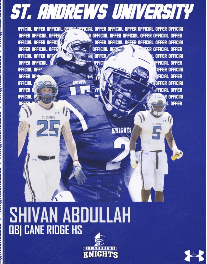 Blessed to receive another offer from St. Andrews University!!!#AllGloryToGod