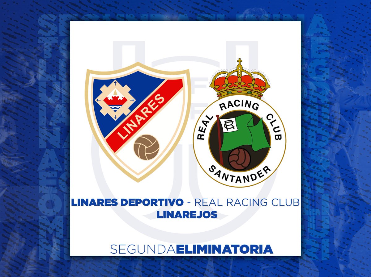 Linares_Dptvo's tweet photo. ��� ¡Ya tenemos rival para la segunda eliminatoria de #CopaDelRey!🏆👑

El @realracingclub visitará Linarejos.🏟️🔵

La @LaLiga vuelve al templo azulillo.🔝

#LaCopaMola #ElLinaresEresTÚ 💙 https://t.co/5Rnu7WbOhv