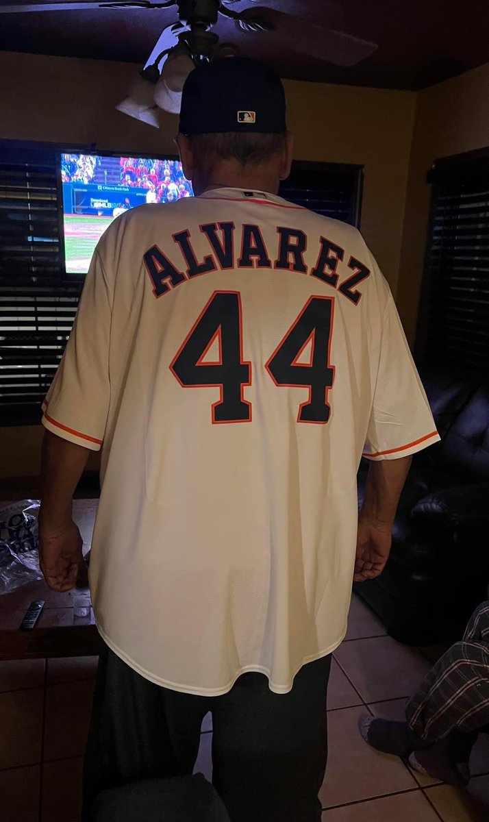 Dear <a href="/astros/">Houston Astros</a>, my grandfather has been a fan for these past 3 decades no matter the circumstances. He will keep cheering them on in heaven as we bury him in his Yordan Alvarez jersey as his last request. Thank y’all for giving him a Championship before he went out like Champ.
