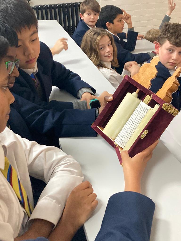 First Formers enjoyed a fascinating talk about Jewish Life from Rabbi Berger as part of their #RPE curriculum & #InterfaithWeek. The Rabbi shared interesting information about Judaism, showed pupils important symbolic Jewish items & answered impressive questions.

@sandpuk