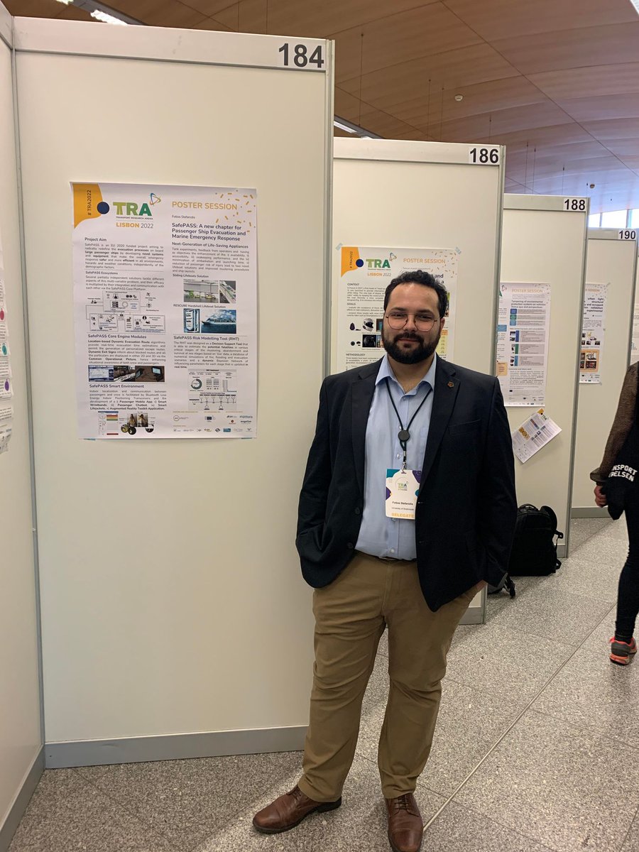 Hello everyone!

Our colleagues from the MSRC updated the TRA2022 participants on our project’s novel solutions on Maritime Emergency Response.

For those who are interested, you can find out our poster in the stand No. 184. 

Thank you for supporting our research🙏

#SafePASS