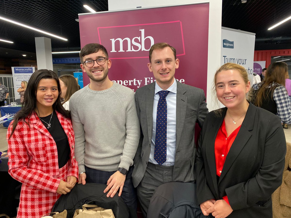 Fantastic afternoon speaking to LJMU students about <a href="/MSBSolicitors/">MSB Solicitors</a> and the opportunities available to them in the future. #ljmulawfair #msbsolicitors <a href="/LJMUCareers/">LJMU Student Futures team</a>