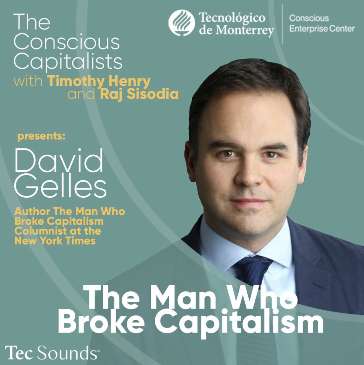 consciouscappod's tweet photo. The Man Who Broke Capitalism
This week listen to the NY time journalist @dgelles talk with #TimothyHenry and #RajSisodia about his new book with this title. 
@dgelles came to embody the 1980’s shift to short term shareholder focus.

https://t.co/Wo6xAfAbLx https://t.co/wFqrtojQ3M
