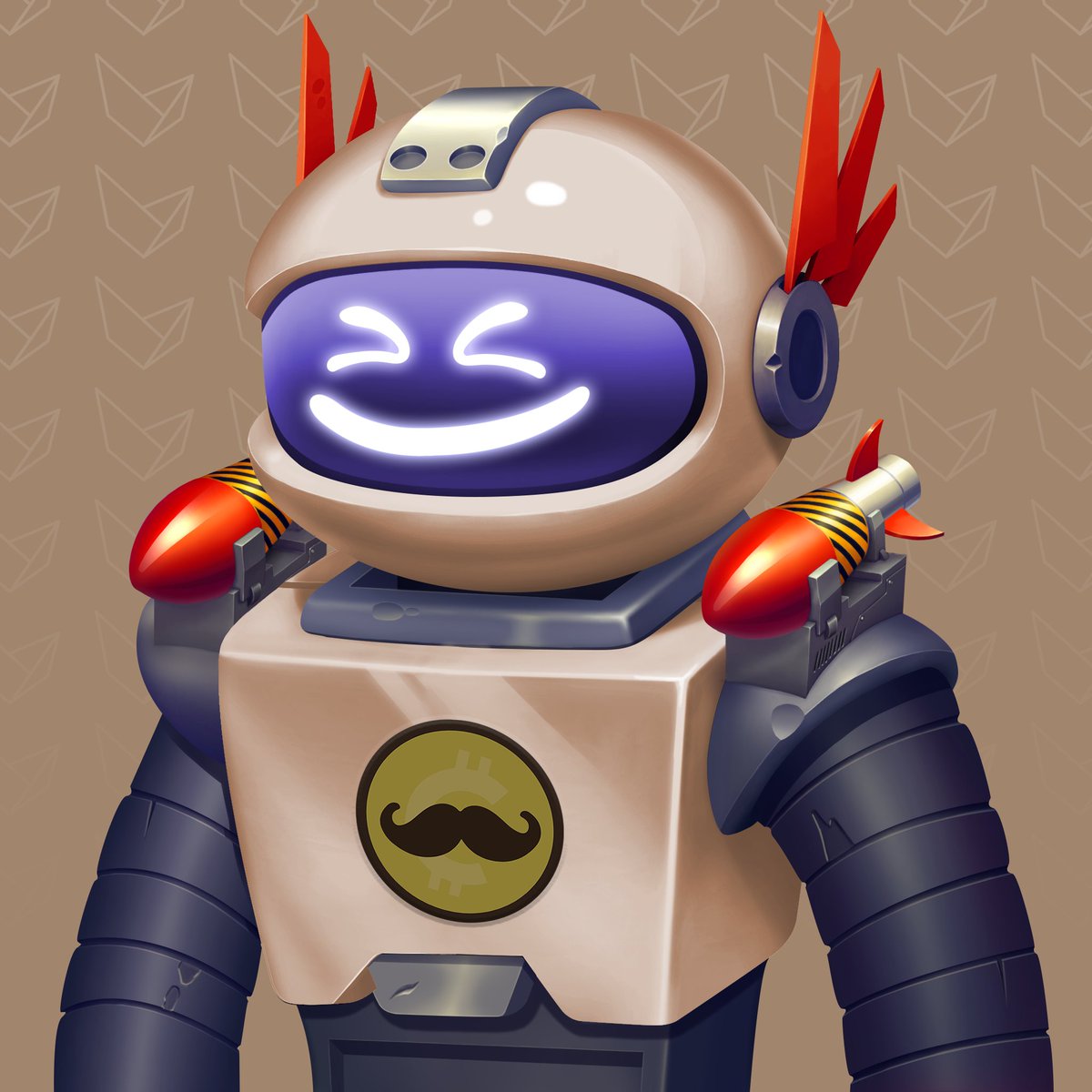 🚨 The monthly WAX-a-PALOOZA livestream is Nov 30th feat. <a href="/neftyblocks/">NeftyBlocks</a>!  

To gear up, I teamed up with #WAXP to #GIVEAWAY 10 of their original vBots, including this rare custom CryptoStache vBot!

🤖Like &amp; Retweet
🤖Follow me &amp; <a href="/WAX_io/">WAX</a>
🤖Tag 2 friends

Winners picked in 24hrs