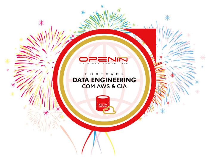 Essa é a badge que aguarda os mais de 30 alunos já inscritos na 8° edição do Bootcamp Data Engineering com AWS &amp; Cia que vai rolar em Jan/23. Venha dar um UP 🚀 em sua carreira e participe deste segmento de mercado de TI que mais cresce no momento. Evento: bit.ly/3UfNYlu