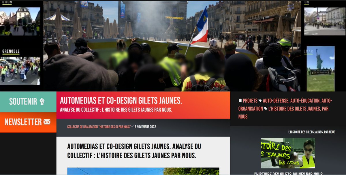 enquetecritique's tweet photo. + 🟣"Automedias et co-design gilets jaunes"

Une analyse du collectif @Gj_Par_Nous sur son film et l'histoire du mouvement en neuf points ⬇️⬇️⬇️
https://t.co/t1ecCUZwB2 https://t.co/SWECSAo6w9