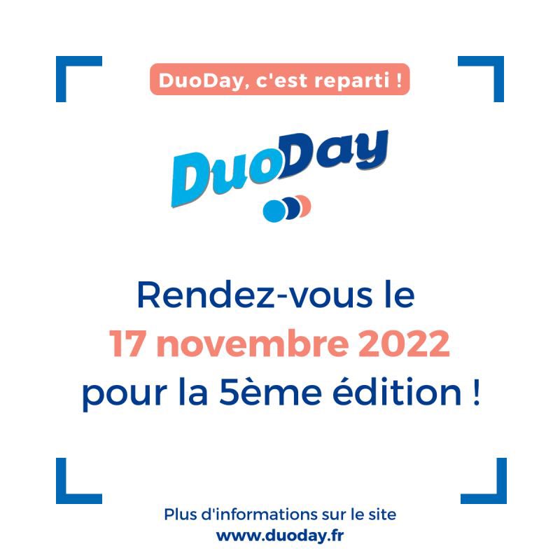 Demain nouvelle édition du #Duoday2022 

Nous ouvrons nos portes à 2 travailleurs en situation de handicap pour une découverte de nos métiers🫶🏼

Notre unité de production alimentaire 👨‍🍳 et le secrétariat de direction les accueilleront 🤝