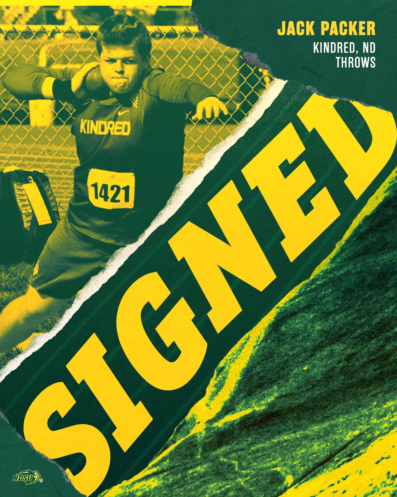 NDSU Track & Field on Twitter to the Bison, Jack Packer! 🦬