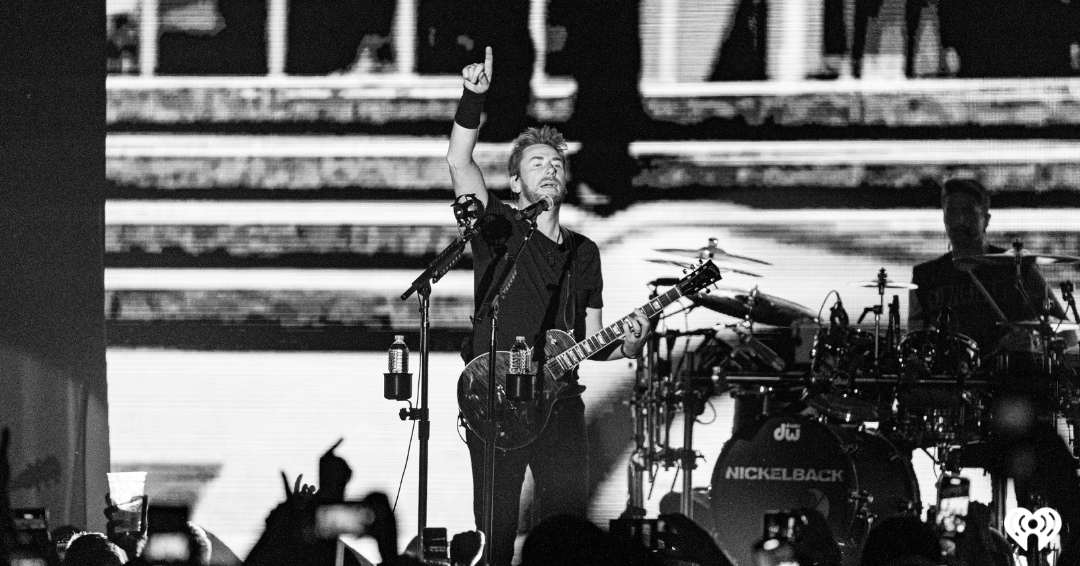 just a nice quiet night in with @Nickelback then? 🎸 📸 : Corey Kelly for iHeartRadio