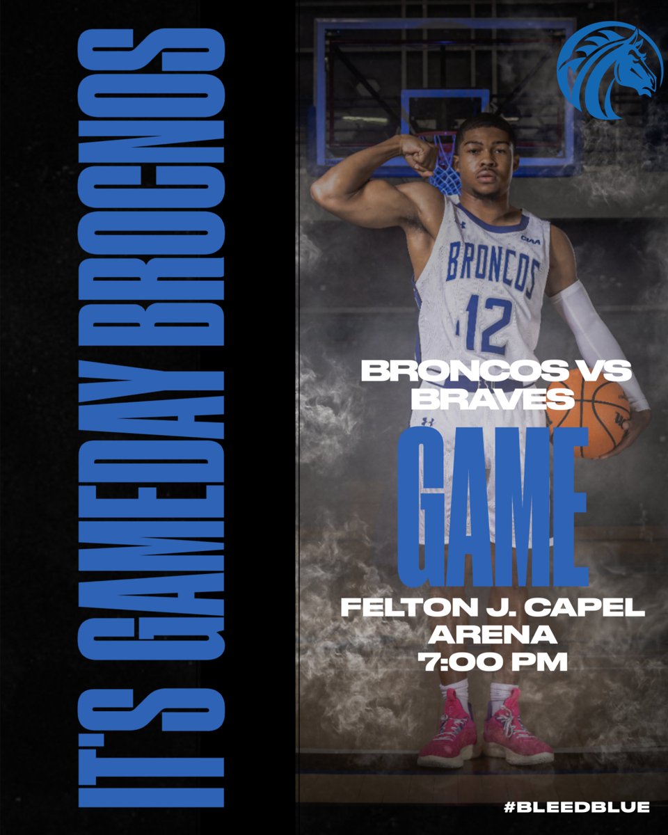 IT'S GAMEDAY BRONCOS!! The men will take on the Braves at the Felton J. Capel Arena at 7:00PM today. Come out and support the men as it is their first home game! 

ATTITUDE CHECK!
