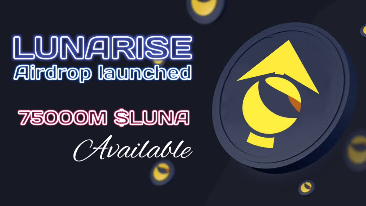 _lunarise_'s tweet photo. 🔥 LunaRISE Airdrop (LUNA)
⭐️⭐️⭐️⭐️⭐️
💰 Reward: 100 $luna ~ $10
👥 Referral: 1000 $luna 
🏆 Winners: first come first served

👉 Airdrop Link : @LunaRISEOfficialAirdropbot

🌐 About BDF: Visit – https://t.co/41kFiuaHvP
Contract:
0x65975C0443bee4f97FbB015Da7b7b0600a4C4996 https://t.co/0JzgWH0W0s
