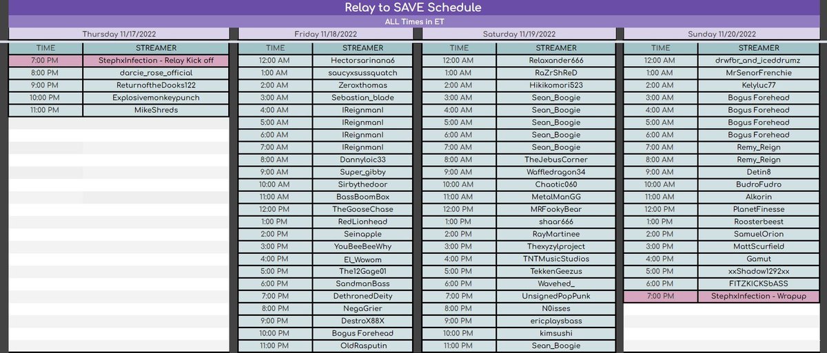 shaar666's tweet photo. #RelayToSave kicks off tomorrow on Twitch!
4 days non stop. Streamer after steamer raising funds and awareness for Mental health.
I'll be live on Saturday at 1PM ET.
Check out the rest of the lineup. So many legends! https://t.co/ZNZYiEPrMy