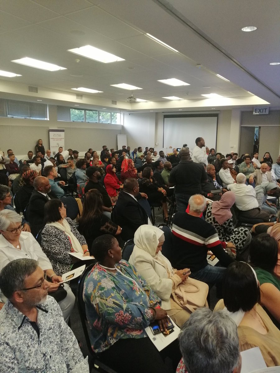 UWC_DOI's tweet photo. Comments and questions from the floor after @ThuliMadonsela3 delivered the #2022DOML. @HannsSeidelSA @UWCLawFaculty @UWConline @webberwentzel https://t.co/NM96aBPLm4