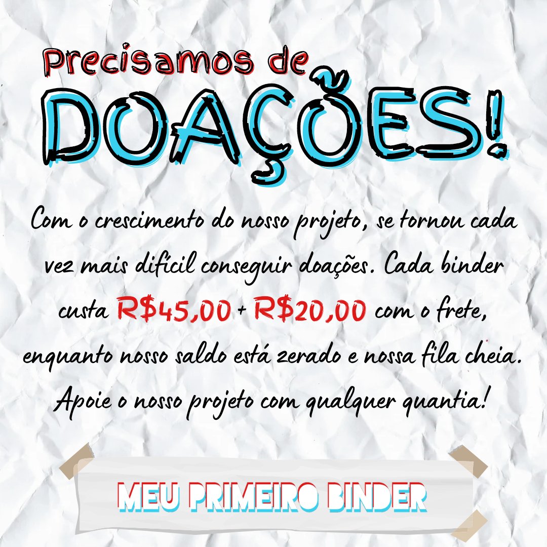 ArmyBinder's tweet photo. ‼‼‼‼‼‼‼‼‼‼‼‼‼‼‼‼

Hey, você! Quer colaborar com um projeto que visa ajudar mais de 30 pessoas trans? Apoie o nosso projeto!

Doamos Binders para qualquer um que sofra com disforia! https://t.co/jCxGhzgsDY