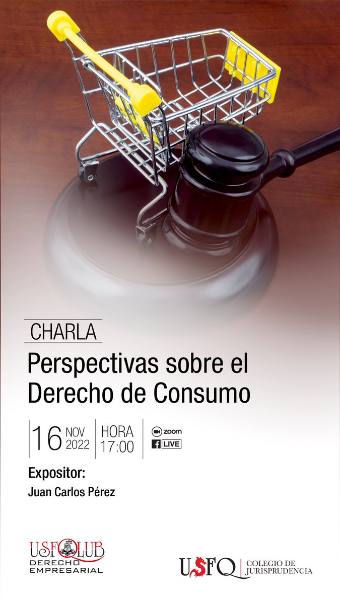 USFQ_Derecho's tweet photo. #USFQLive - Perspectivas sobre el Derecho de Consumo
🗣️ Juan Carlos Pérez
https://t.co/UHvEl6ByiY https://t.co/brw8rglYRe