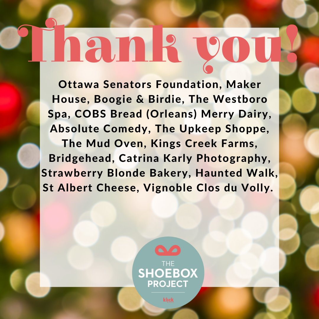 The Ottawa Shoebox Project (@ottawashoebox) on Twitter photo Our online charity auction is running again this year until this Sunday!
Thank you to all of our amazing donors including many of our volunteers too!
Take a look & bid on some of our amazing items and support vulnerable women in your communities too.
(link in bio) <a href="/shoeboxcanada/">The Shoebox Project</a> Our online charity auction is running again this year until this Sunday!
Thank you to all of our amazing donors including many of our volunteers too!
Take a look & bid on some of our amazing items and support vulnerable women in your communities too.
(link in bio) <a href="/shoeboxcanada/">The Shoebox Project</a>