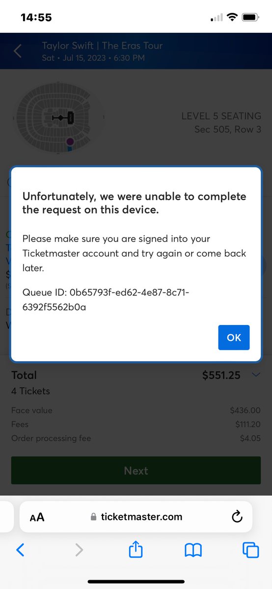 kitticarus's tweet photo. @Ticketmaster who is getting Taylor Swift tickets, because it's not me, and I've tried about 60 times with means I thought were legitimate (capital one presale) but something always happens to not let me purchase. Such a funny joke. These are just some of the problems. https://t.co/qTfVd9a1uy