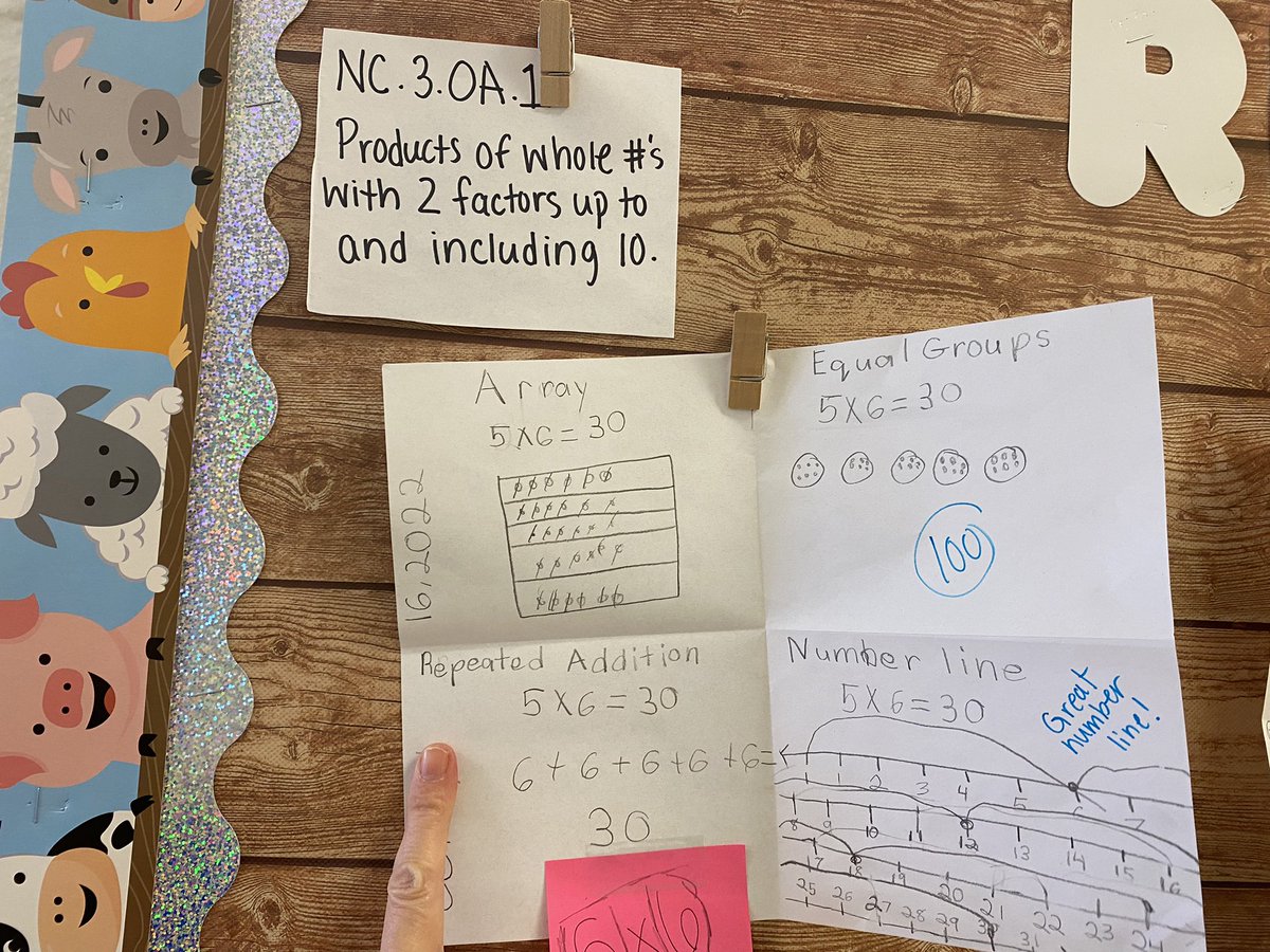 LisaJohnsonEDU's tweet photo. Math is everywhere! Students at Armstrong Elementary are learning about multiplication and addition. It makes a BIG difference when teachers spend time on conceptual understanding before jumping into memorization. @mccarroll_marie @CumberlandCoSch @angelenaowens07 #CCSK5Math https://t.co/vcNDenvH2w