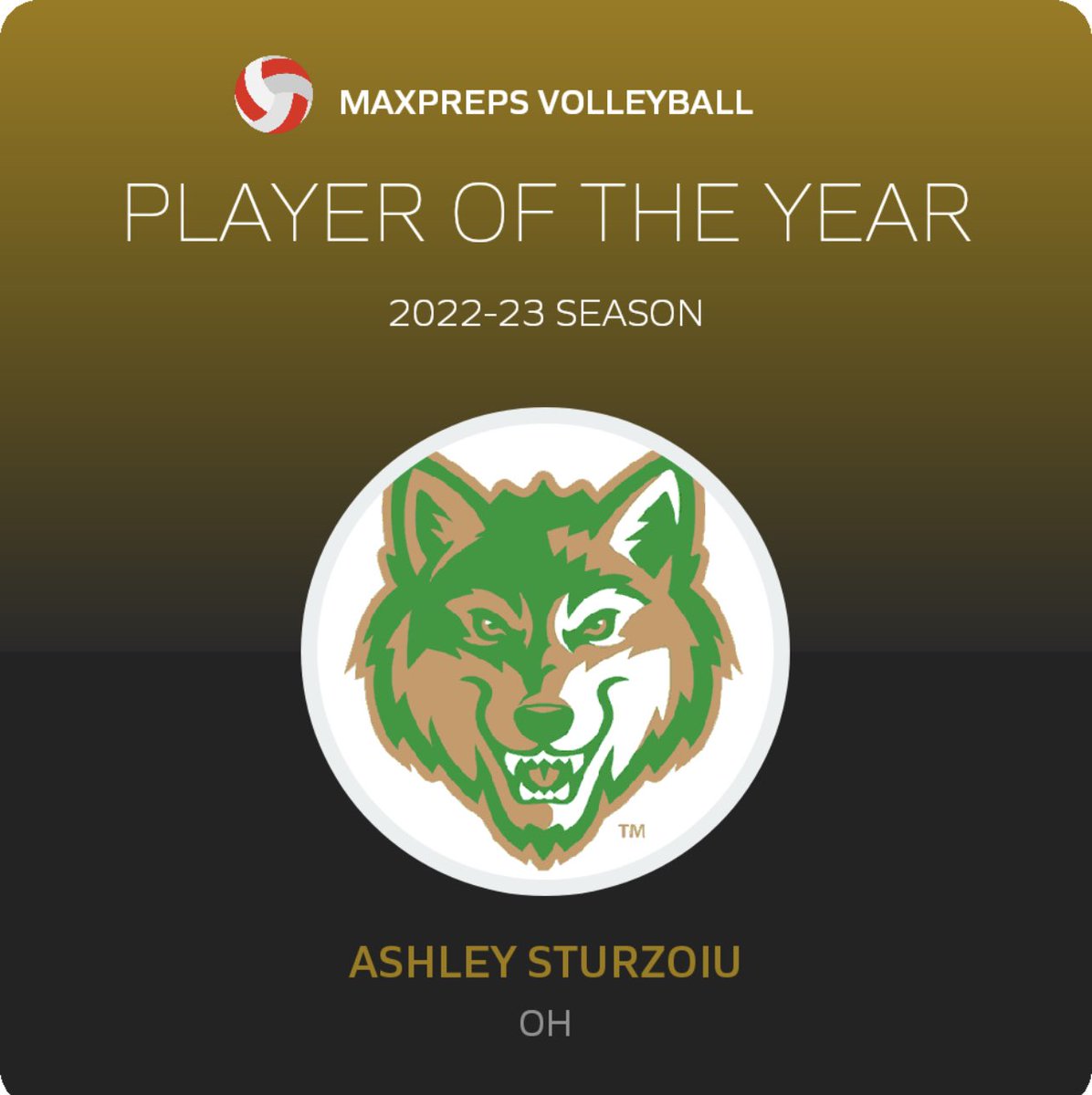 Thank you!! <a href="/MaxPreps/">MaxPreps</a> It’s such an honor!! <a href="/HailStateVB/">Mississippi State Volleyball</a> <a href="/a5volleyball/">A5 Volleyball</a> <a href="/Buford_VB/">Buford Volleyball</a> <a href="/PrepVolleyball/">PrepVolleyball.com</a> <a href="/PrepDig/">Prep Dig 🏐</a> <a href="/usavolleyball/">USA Volleyball</a> <a href="/VBallrecruiter/">Kara Hill</a> <a href="/oakley/">Oakley</a>