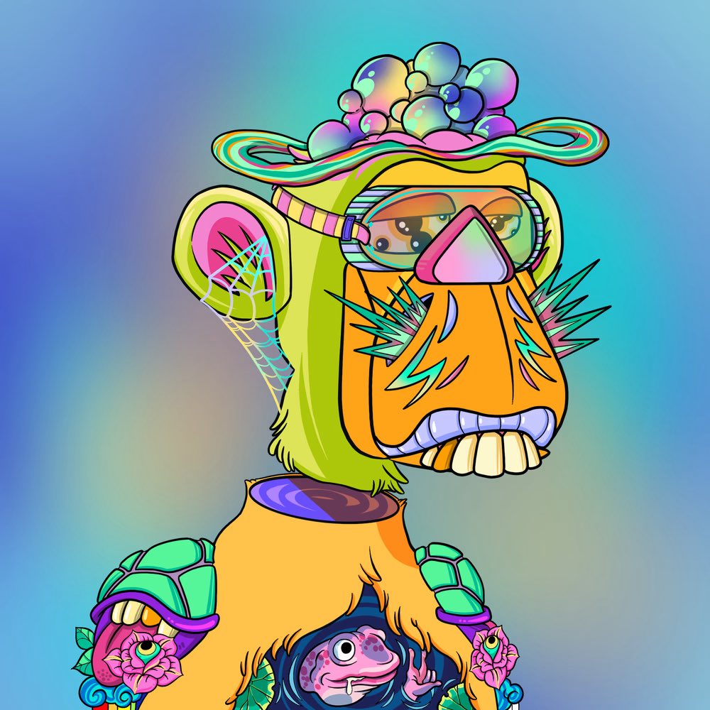 daddyparmi's tweet photo. Trippin 👀💯 whats good! @AcidApesSociety ⚡️🥵 #acidapes #NFT https://t.co/XBIMIiN7jY
