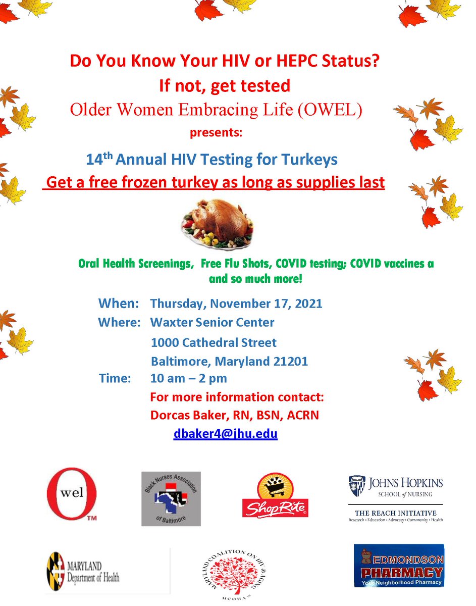 hchomeless's tweet photo. The holidays are coming up, and everyone deserves a warm meal! Here is a masterpost of upcoming community events, giveaways, and Thanksgiving dinners open to everyone. 

Thurs. 11/17, Turkey Giveaway, @BaltimoreHaven 
Thurs. 11/17, Testing for Turkeys, at the Waxter Senior Center https://t.co/sjDLHEIbuK