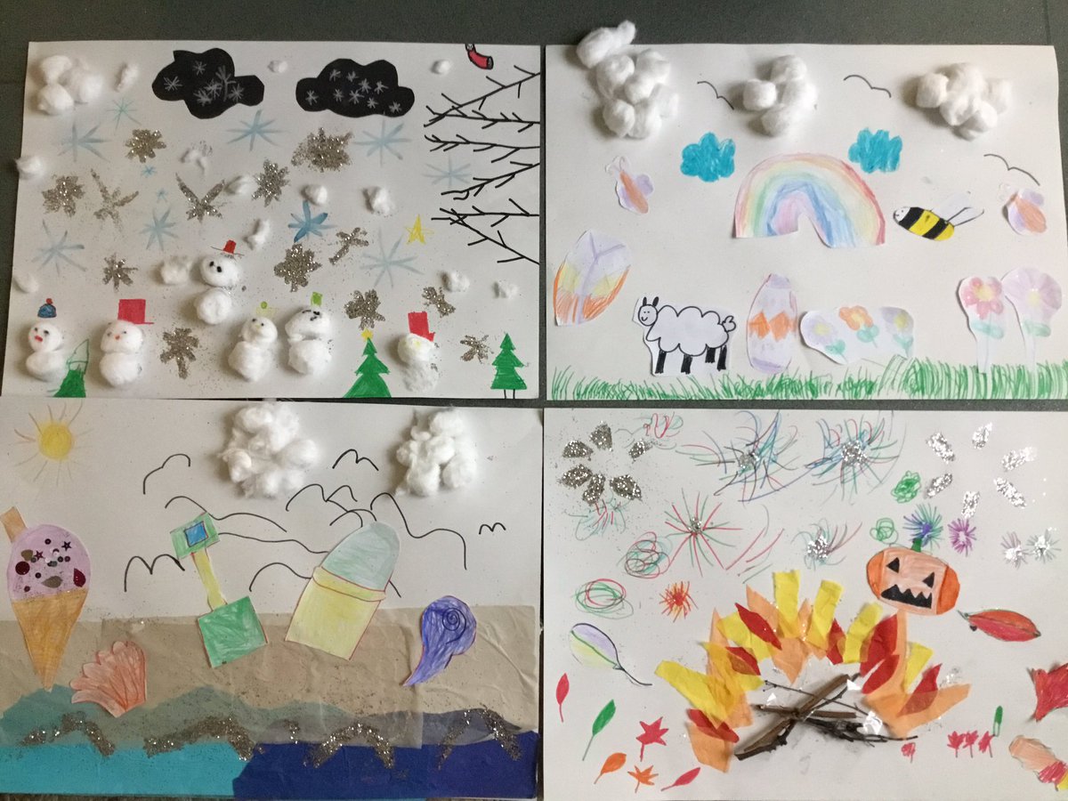 stjosephskly's tweet photo. Willow class have been making windsocks in science to find out the direction of the wind and collages of the four different weather seasons.🌬🍃#SJKScience #Windsocks 🍁❄️☀️🌸 #Fourseasons #WillowClass https://t.co/q7YVARwo2f