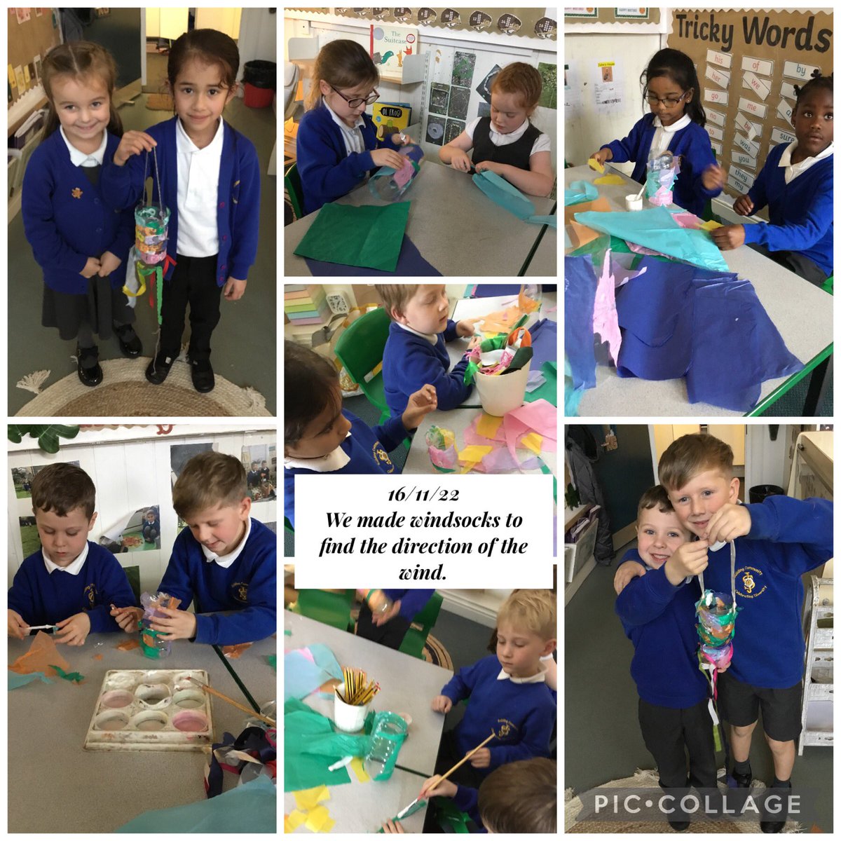 stjosephskly's tweet photo. Willow class have been making windsocks in science to find out the direction of the wind and collages of the four different weather seasons.🌬🍃#SJKScience #Windsocks 🍁❄️☀️🌸 #Fourseasons #WillowClass https://t.co/q7YVARwo2f