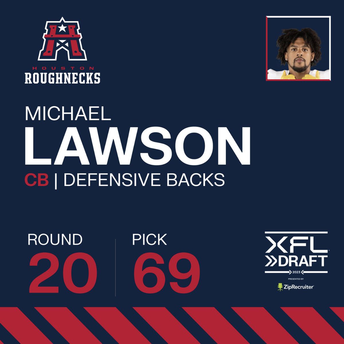 UFLGamblers's tweet photo. Let’s welcome Michael Lawson to the Roughnecks! https://t.co/svTtUs3M6F