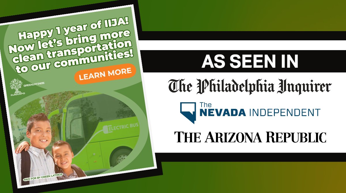GreenLatinos's tweet photo. Tell @POTUS, it’s time to swiftly distribute the #IIJA funds to equitably benefit frontline communities that are disproportionately impacted by tailpipe pollution. 

Relief for these communities can not be delayed! Click here to learn more ⤵️

https://t.co/nc5yBaTIYw https://t.co/jYwDgbAVaF