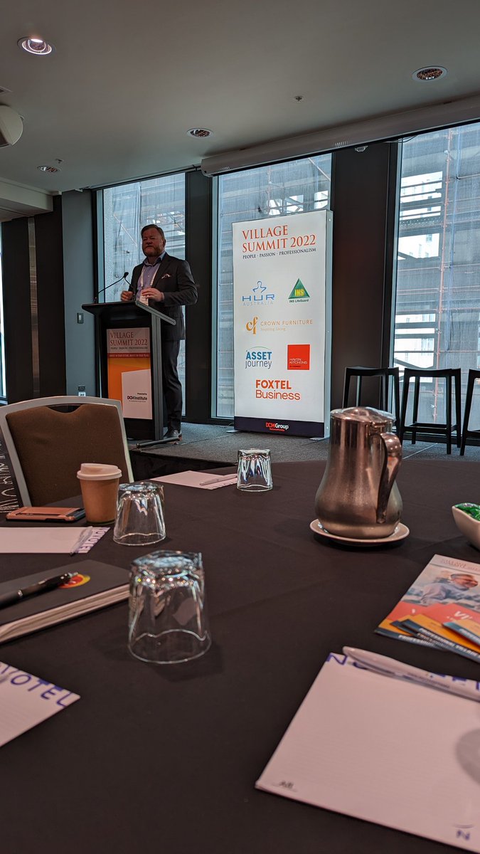@villagesummit2022 in Melbourne - DCM institute 2022 kicking off with James Wiltshire - Executive Commercial Director #dcmi #villagesummit2022 #villagemanagerr #positiveageing #reotementliving