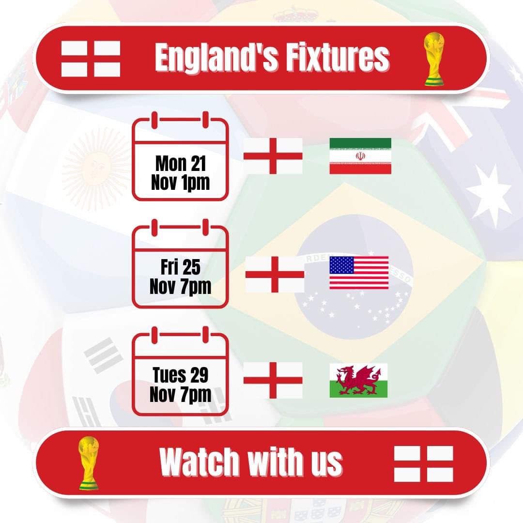 EVERY GAME SHOWN HERE

⚽🏆COME ON ENGLAND
We're showing every live game here on BIG screens. Bring your family/friends &amp; watch with us

DRINKS OFFER: 2 pints* &amp; 2 slushies only £7.50
⚽ <a href="/ActivePlusHull/">Active+ Hull</a> <a href="/LittleMonkeysHu/">Little Monkeys</a>
The Woolsheds @ Active + Harpings Rd National Ave HU5 4JF