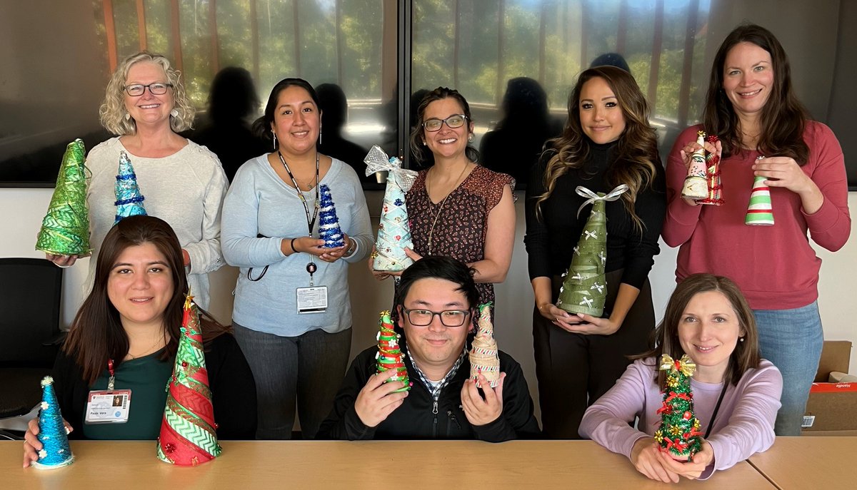 Holiday Fun with the #StanDom Chair's Office Admin and Communications team. Our trees will be on display in the Chair's Office for the holiday season #WeAreWickedAwesome