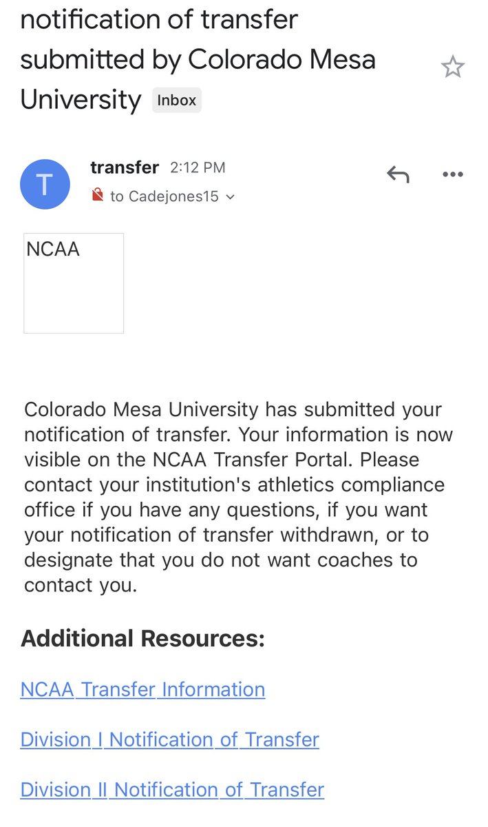 Cade__Jones's tweet photo. Extremely thankful for my time here at Colorado Mesa and the opportunities the coaches have given me! However, after much thought I have decided to enter the Transfer Portal with 2 years of eligibility left! https://t.co/lgQhwu422U