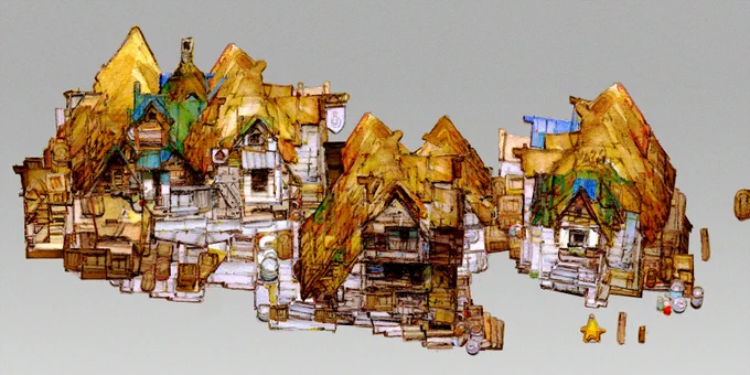 + buildings on their own and a zoom for some texture smoosh 