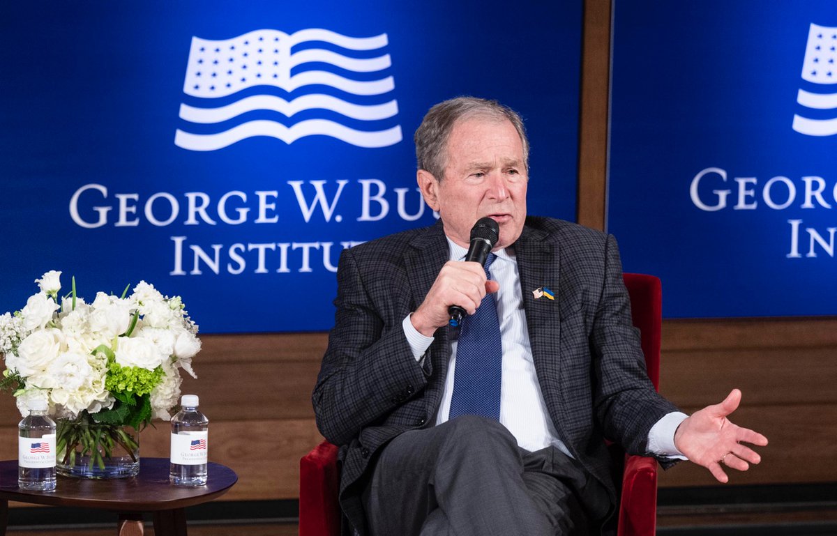 “Should we care in America about whether or not people can live in a free and peaceful society? The answer at the Bush Center is a resounding ‘absolutely.’” – President George W. Bush 

Watch the full #StruggleForFreedom discussion here: ow.ly/UhJp50LGqVZ