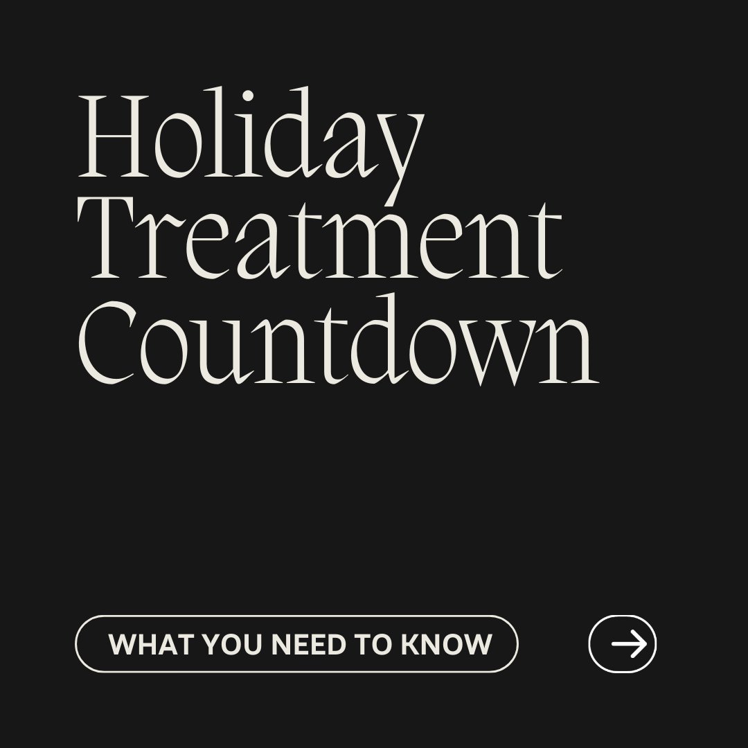 DrPearlman's tweet photo. Our 2022 Holiday Treatment Countdown! Want to look your best for the holidays? Follow and save this guide so you know exactly what to get to radiate this holiday season. Don't forget to look out for our Cyber Monday announcement 😉 (1/2) https://t.co/9SRW3FoaCg
