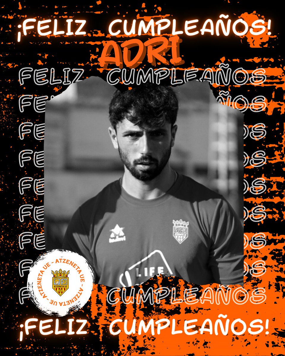 Atzeneta_UE's tweet photo. Afición, antes de que acabe el día queremos felicitar a nuestro segundo entrenador por su 28° cumpleaños 🎂

¡Muchas felicidades, @Adripv11! 🤗

#UnPobleUnEquip 🧡 https://t.co/M9qlLkPzRr