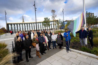 Today we launched the start of #UKDHM by raising the Disability Pride flag on the University Square. We encourage all to get involved in #UKDHM to celebrate past, present and future contributions from people with disabilities. It’s time to break barriers, biases and stereotypes.